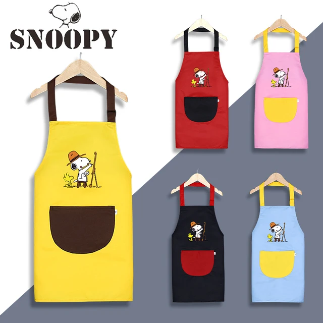 Snoopy Apron Cartoon Children's Adult Kitchen Apron Cute Chef Cooking  Accessories Antifouling Sleeveless Kitchen Supplies Gift