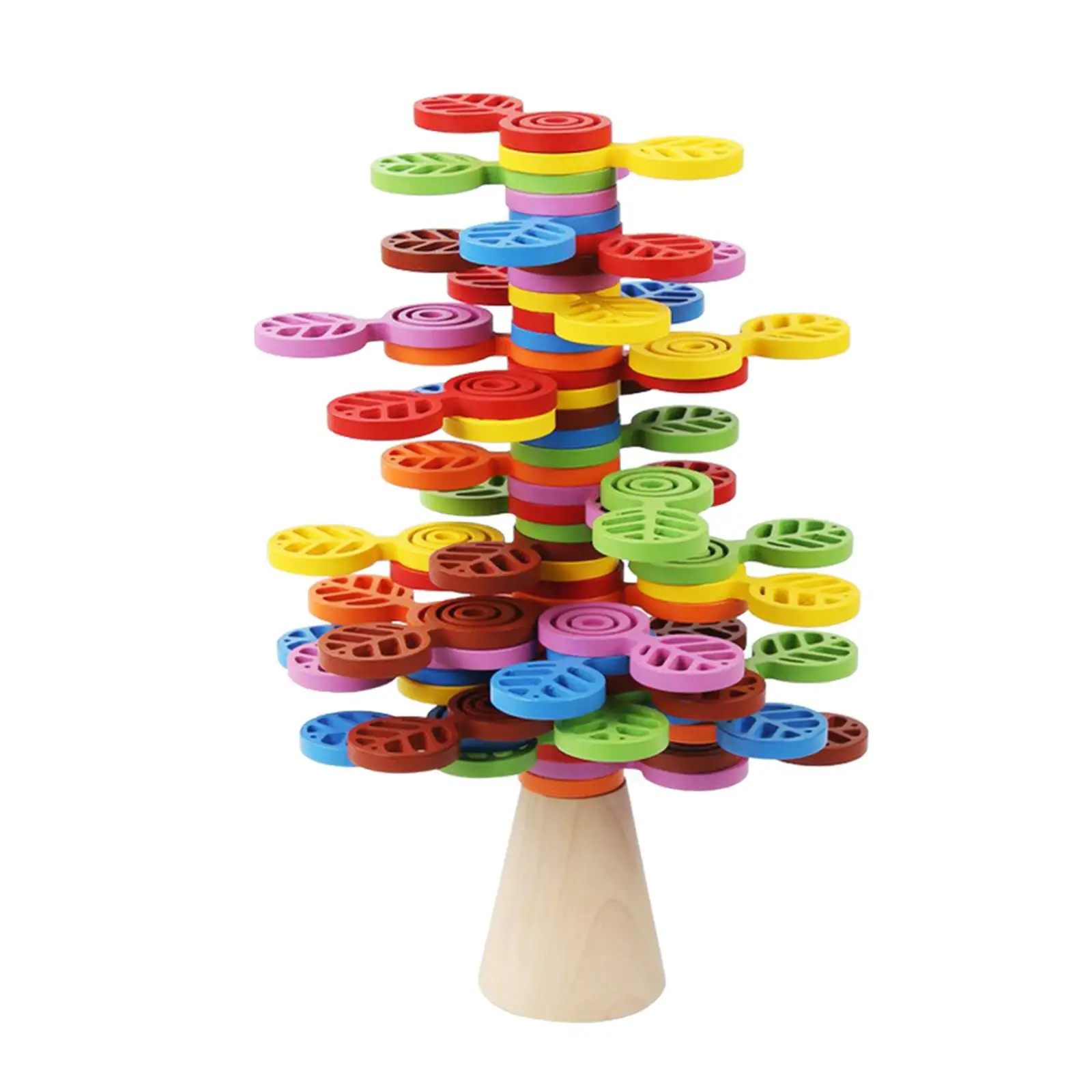 Rainbow Trees Stacking Blocks Interactive for Boys Children Birthday Gifts