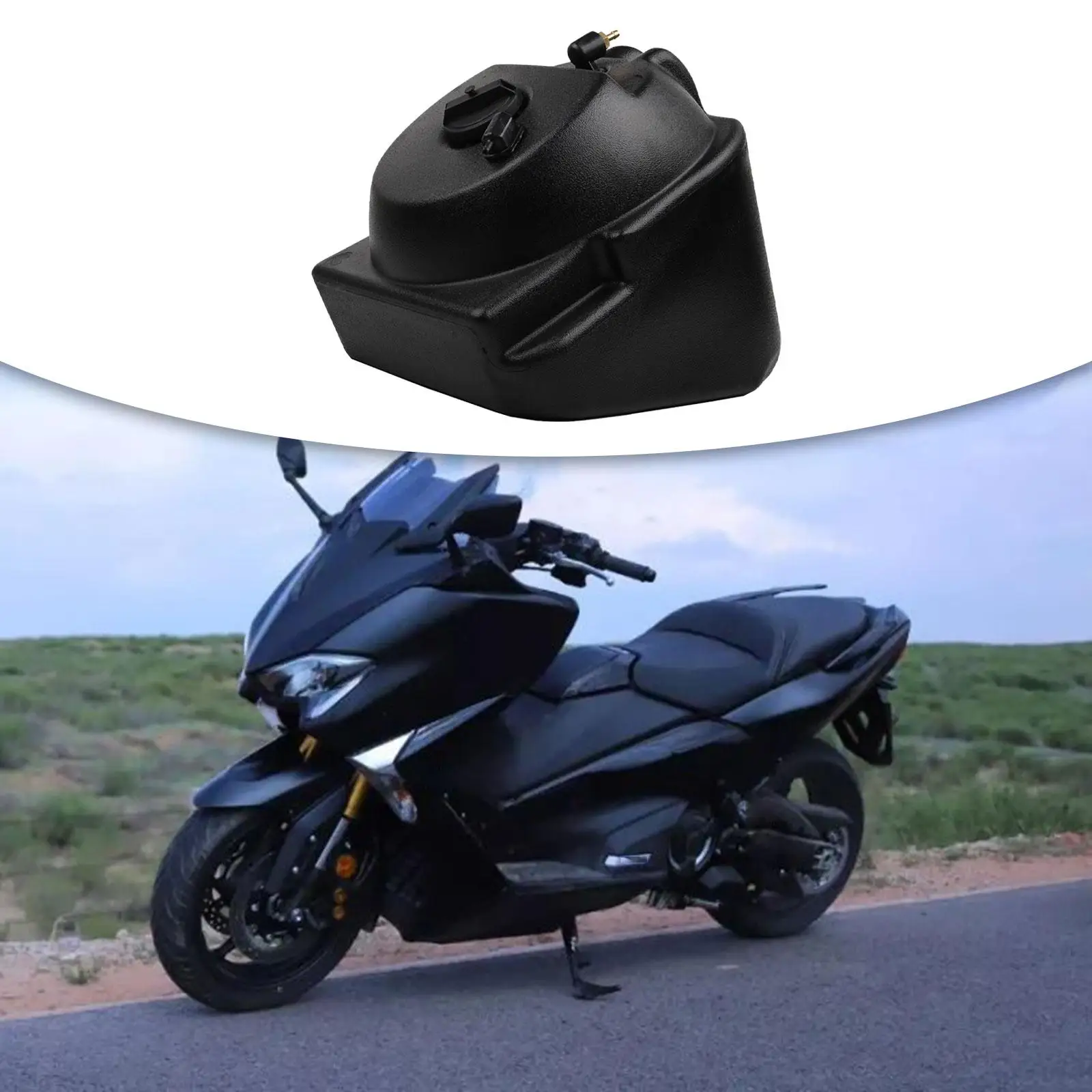 Black Auxiliary Fuel Tank Oil Tank Fuel Tank Oil Box for Yamaha