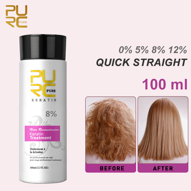 Best of 100ml Permanent Keratin Treatment Formalin Hair Straightening Products Cleaning Shampoo Smoothing Conditioner Curly Hair Care Reviews & Tips