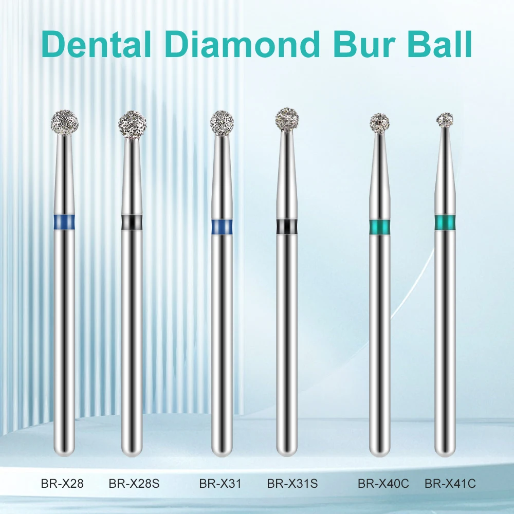 Best of Denspay 10pcs / Pack Dental Diamond Burs Drill Ball Round Type 25mm FG 1.6mm For High Speed Handpiece 450000r / Min Reviews & Tips