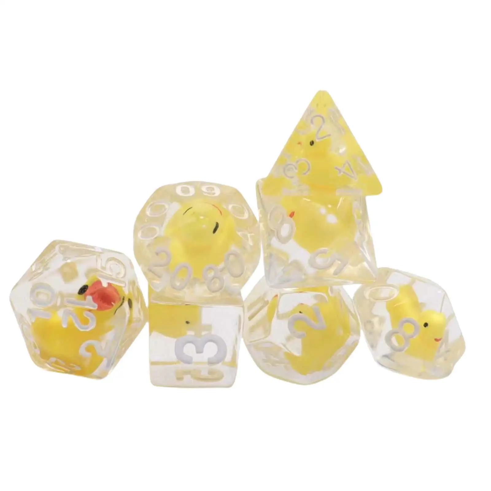 7 Pieces Polyhedral Dices Set Playing Dices D4-d20 Role Playing Game Dices Party Favors Acrylic Dices for Bar Party Table Game