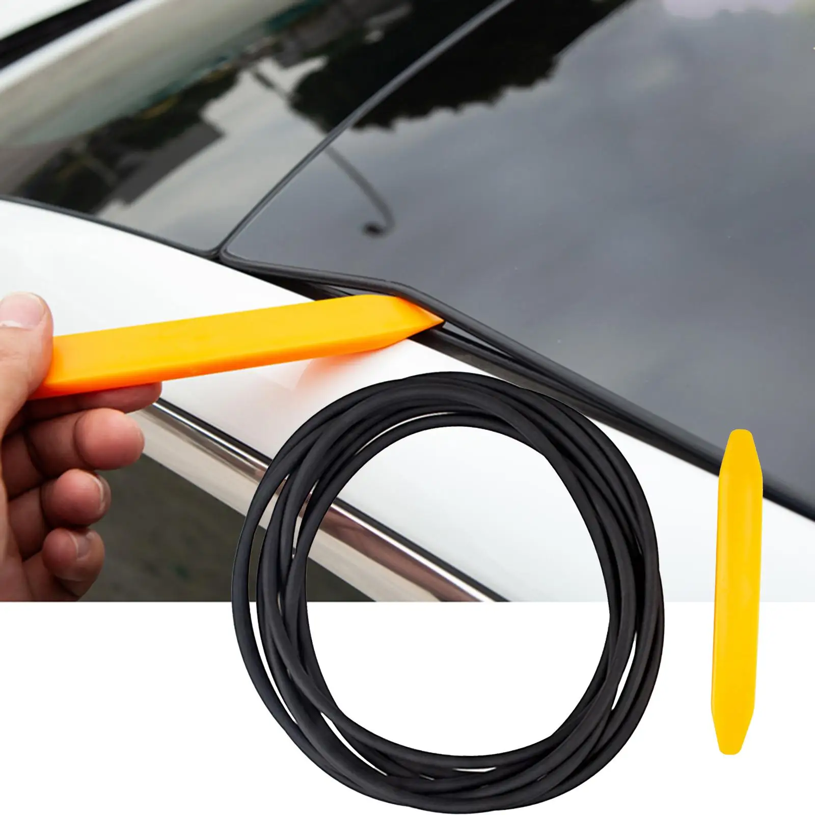 Silicone Sunroof Seal Strip Windshield Noise Reduction Weather Strip Parts Car Skylight Sealing Strip for 