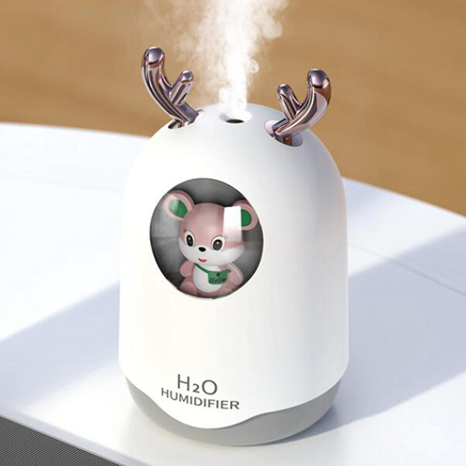 USB Air Humidifier with Night Light, Aromatherapy Essential Oil Diffuser Aroma Oil Diffuser for Baby Room Spa Office Nightstand