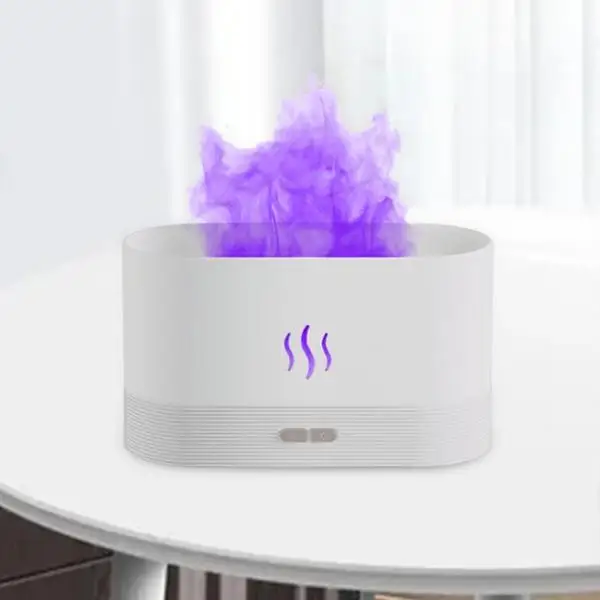 Air Humidifier USB with Realistic Flame Auto Shut Off Home Decor
