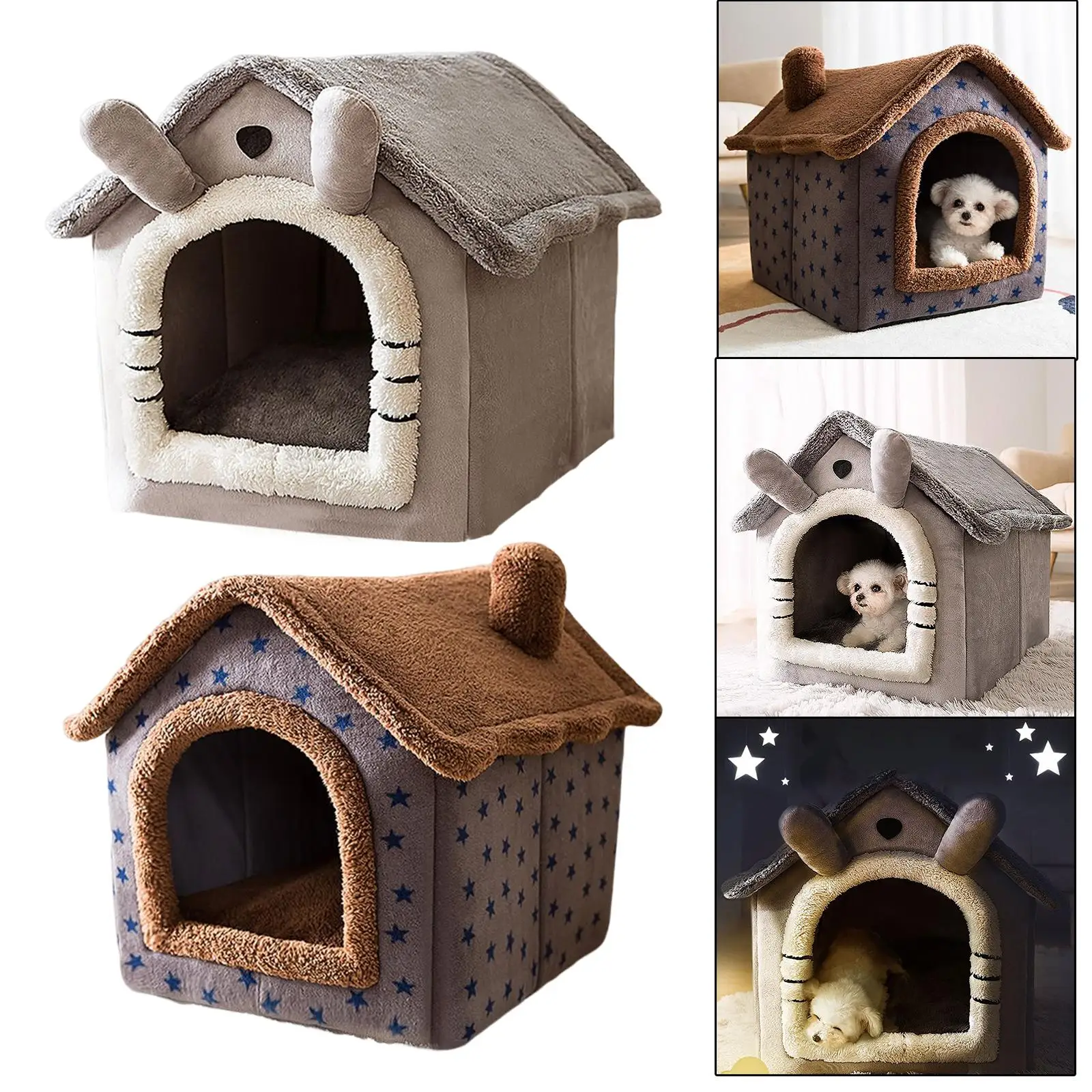 Dog Bed House Comft Cushion for Small Medium Large Dogs Cat Bed