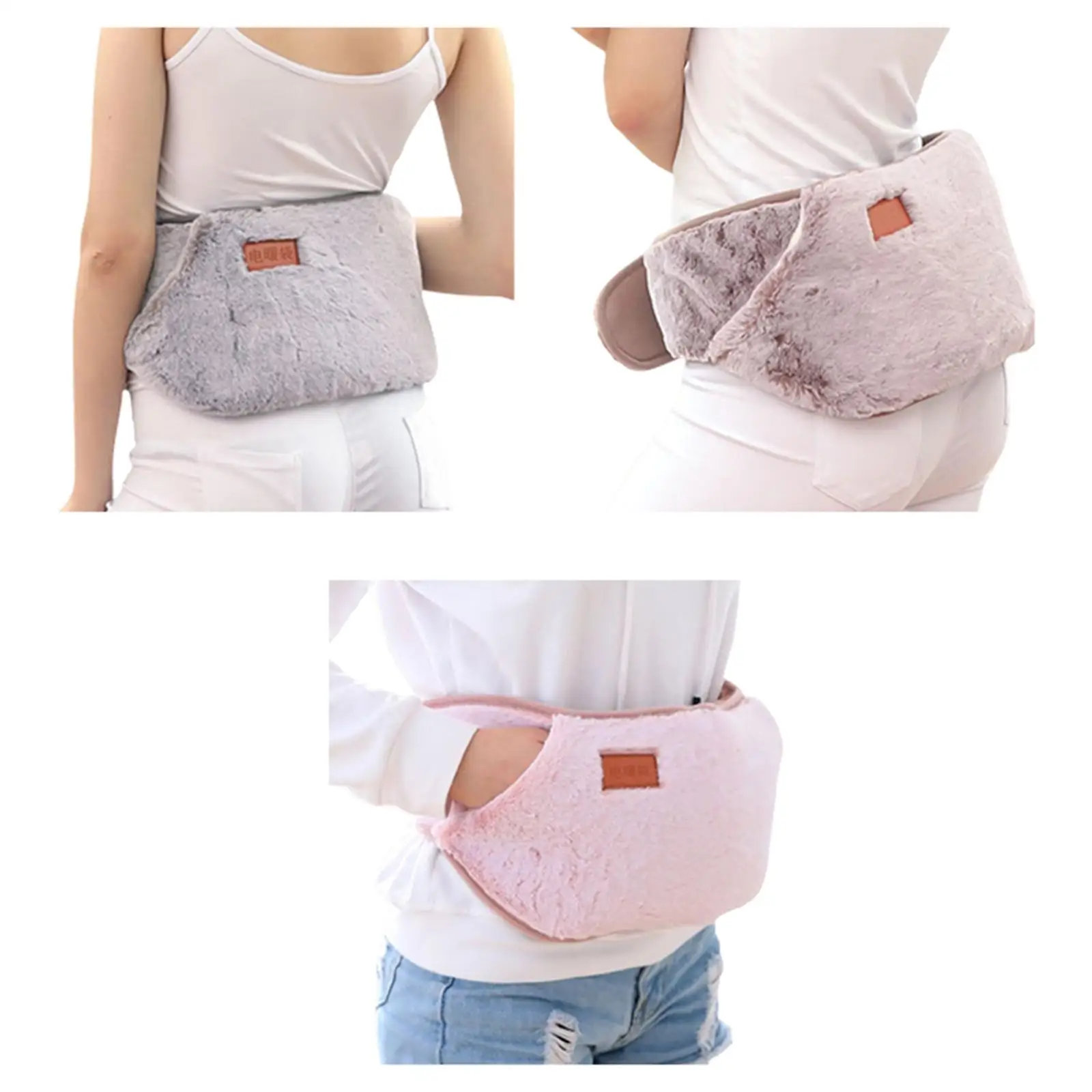 Waist Belt Winter Plush Portable Comfortable Multifunction Cold Weather Adjustable Waist Cover for Girl Women Home Back Hand