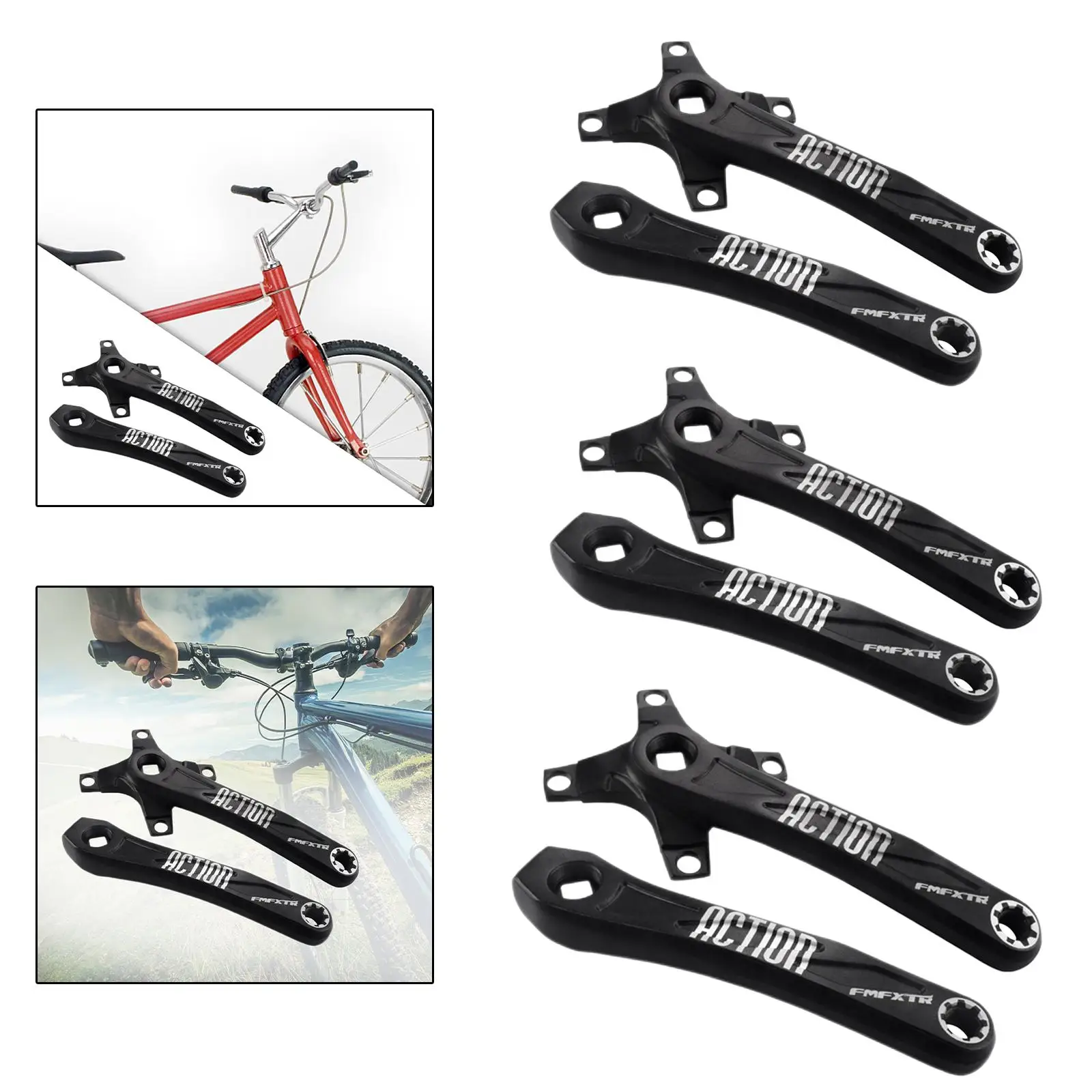 Road Bike Crank Arm Crankset 104 BCD Bicycle Cycling Accessories Repair Parts