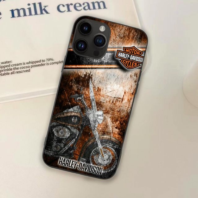 Harley Davidson Black Cool iPhone 14, 14 Plus, 14 Pro