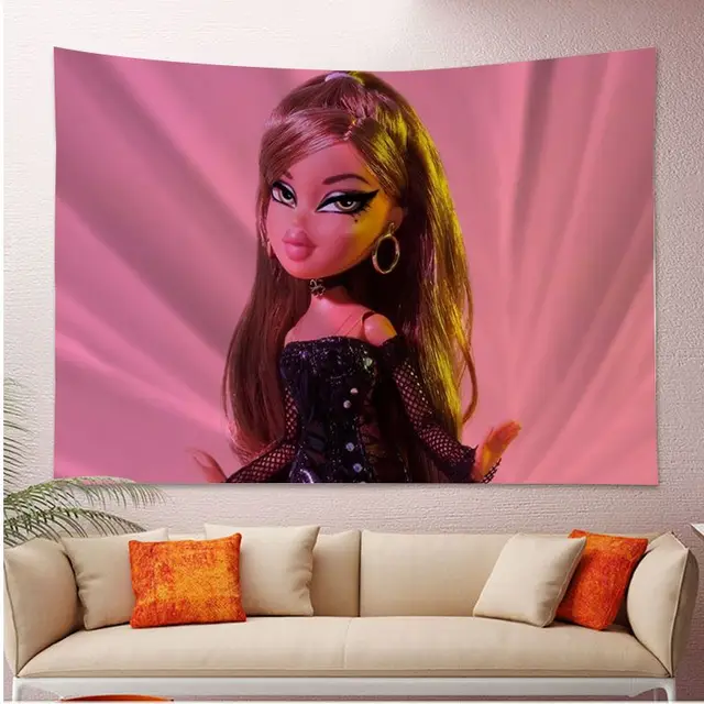 Y2k Bratz Collage Tapestry Wall Hanging Tapestries As Wall Blanket Wall Art  And Room Decor For Bedroom Living Room Dorm 59x59 Inch : : Home