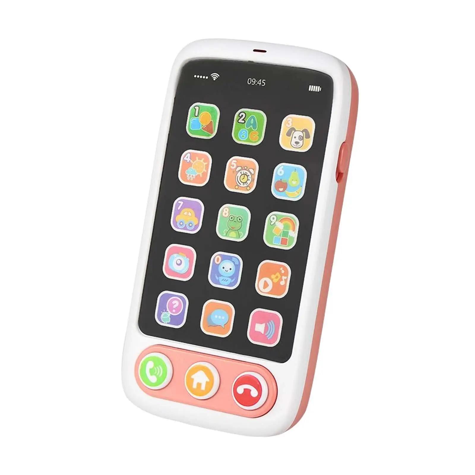 Portable Mini Phone Toys Early Learning Educational Toy with Lights and Music for Toddlers Girls Preschool Boy Birthday Gift