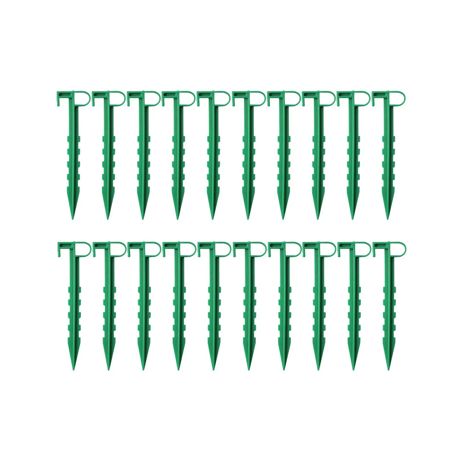 20Pcs Garden Stakes Garden Anchor Pegs for Fabric Lawn Edging Greenhouse Camping Keeping Garden Netting Down Holding Down Tents
