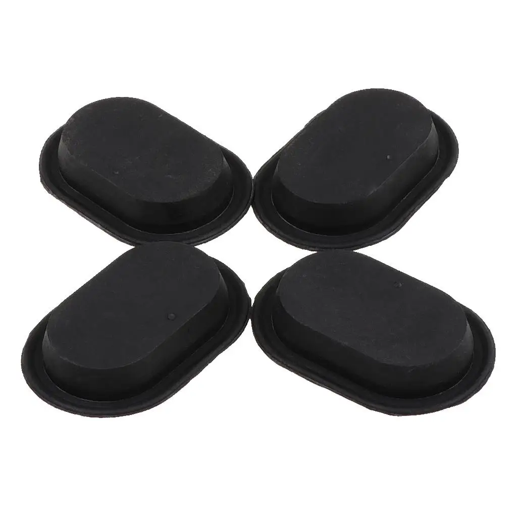 4 Pieces Practical Floor Panel Drain Plug & Rubber Set - for Jeep Wrangler TJ 2012 to 2017