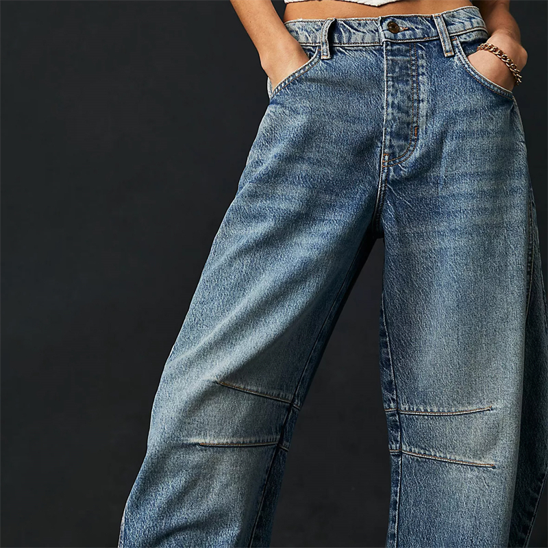 Title 24, Cropped Jeans for Women y2k Aesthetic Solid Col...