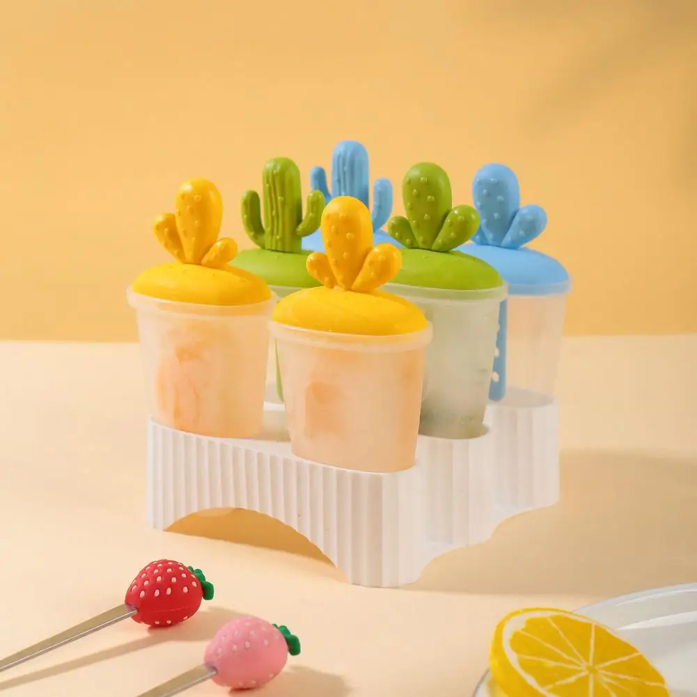 DIY Ice Cream Popsicle Mold Homemade Ice Box with Plastic Stick Ice Cube Tray Kitchen Gadgets