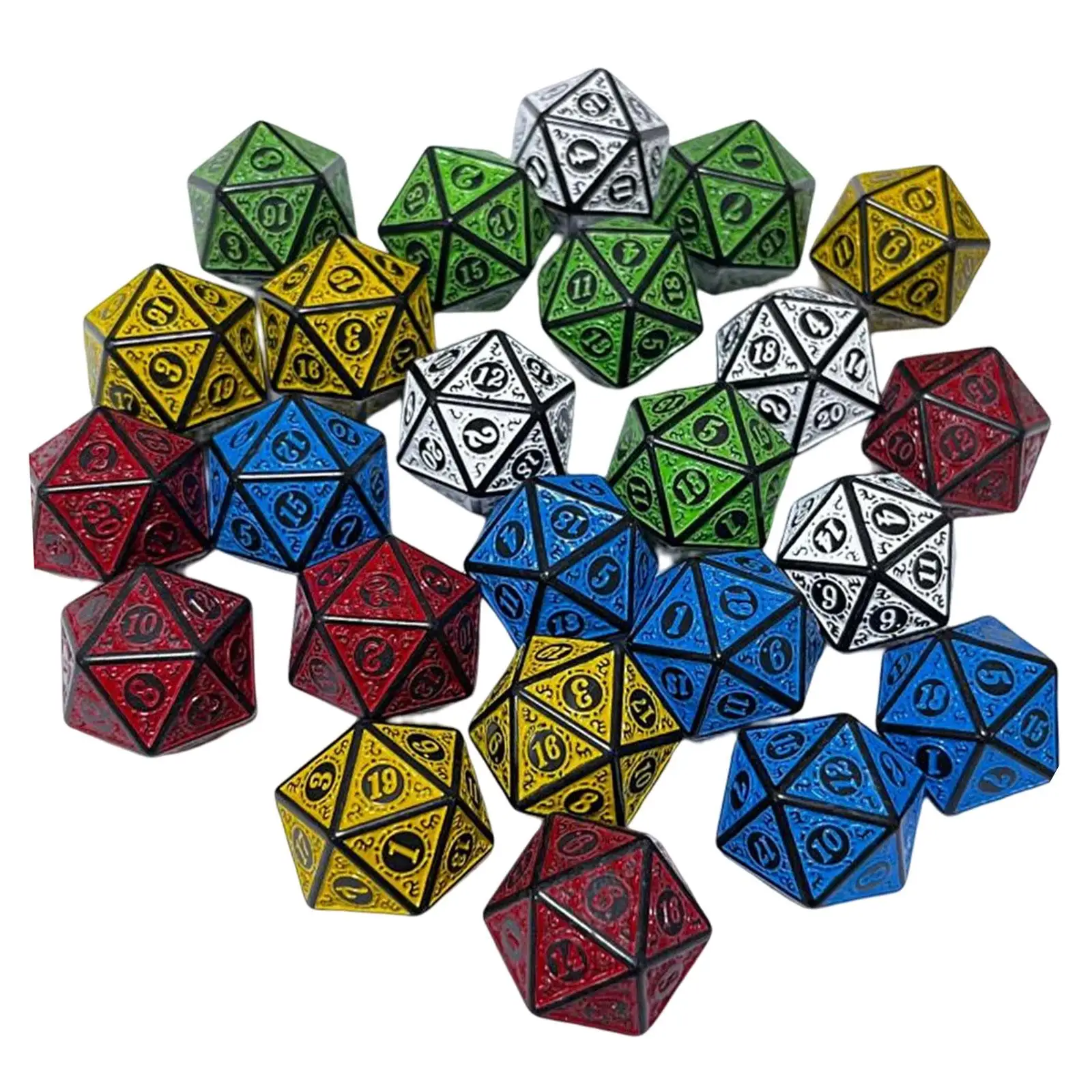 20 Pieces Polyhedron Dices Party Supplies Role Playing Game Dices D20 Dices Set for Bar KTV Party Card Game Table Game