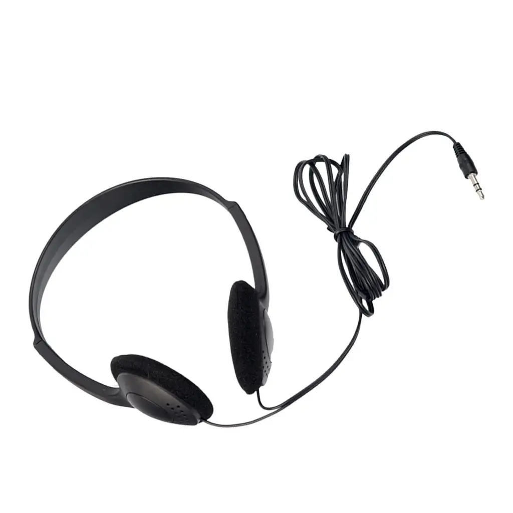 Wired 3.5mm Headphone Headset Over-ear Earphone for PC Smartphone Recording