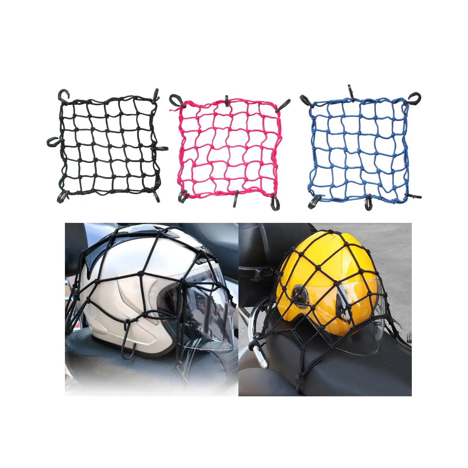 Motorcycle Top Box Cargo Net Stretchable Nets Cover 30x30cm Small Mesh