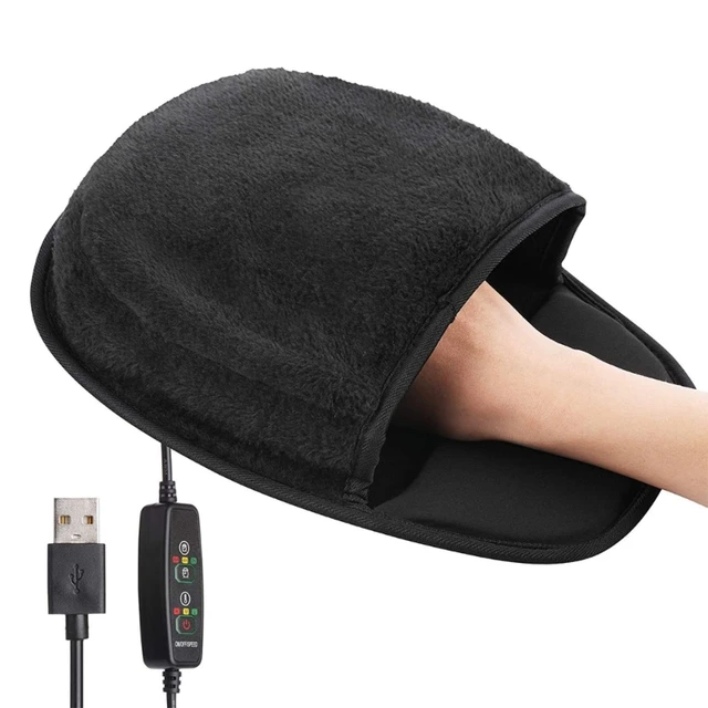 Tapis de souris chauffant USB Souris Chauffe-mains avec protège-poignet  Hiver chaud