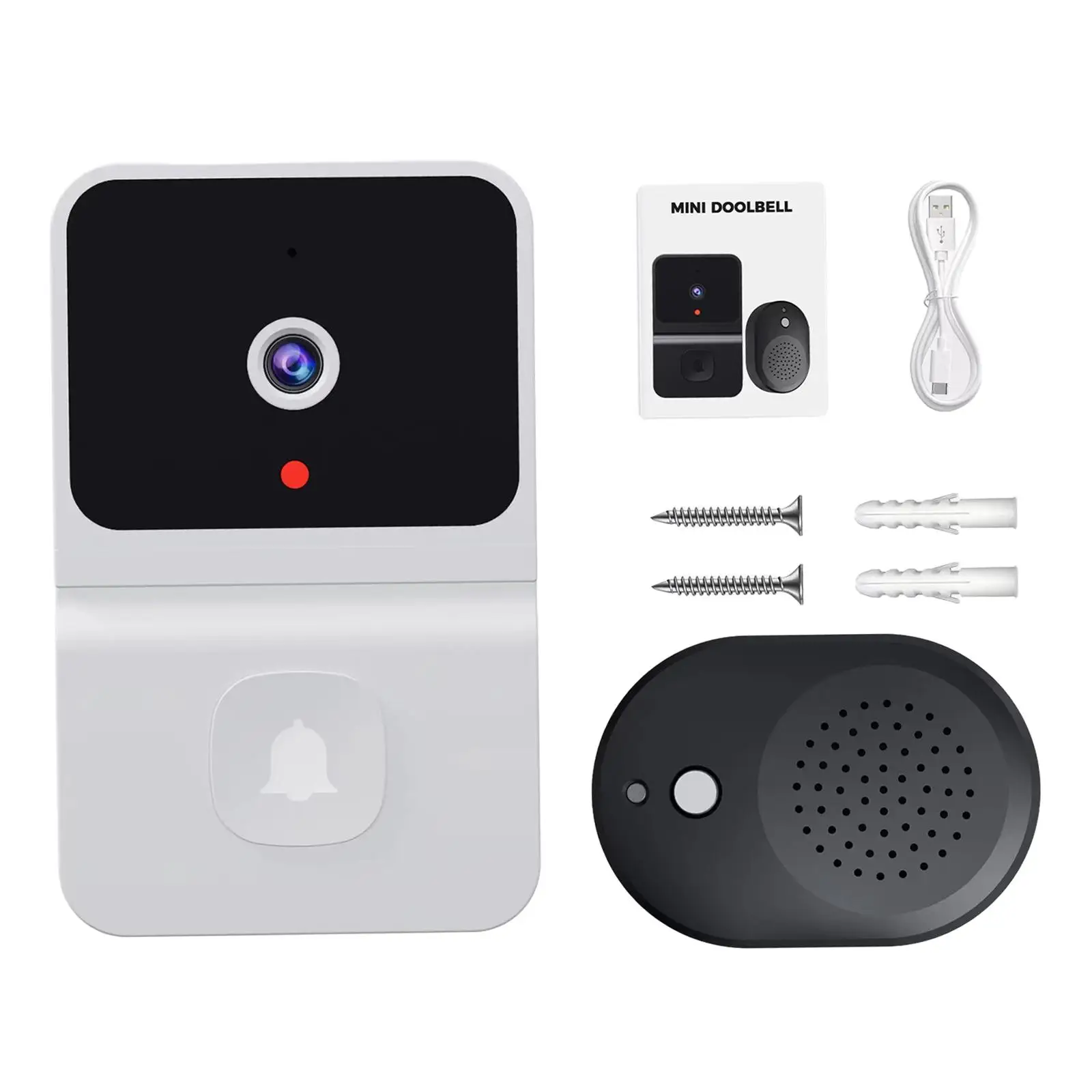 Wireless Doorbell Camera App Control Smart Battery Operated Intelligent Visual Doorbell Two Way Audio WiFi Door Chime