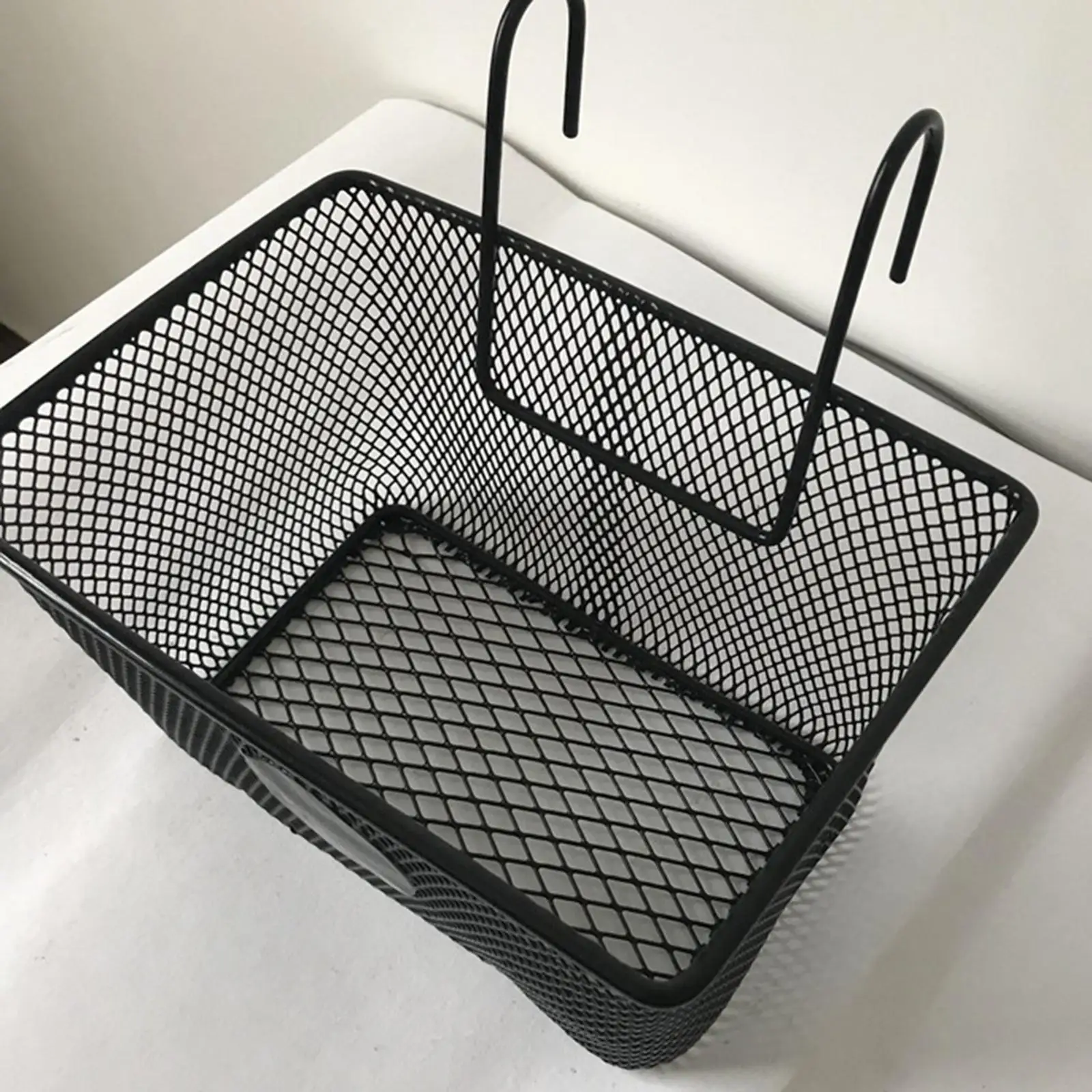 Wire Bike Basket Hanging Easy Install Removable Storage Case Large Durable Vintage Style Front for Cycling Riding Women Outdoor