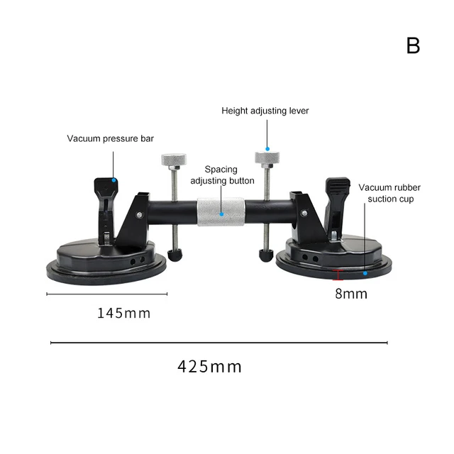 Ventouse à vide réglable, lève-vitre en verre, porte-carrelage en