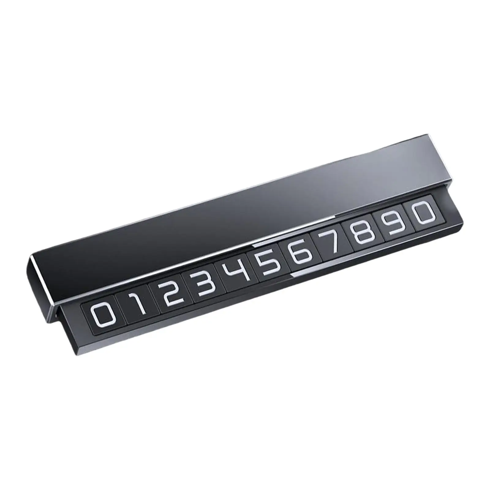 Car Temporary Parking Card Hidden Moving Aluminum Alloy for Parking