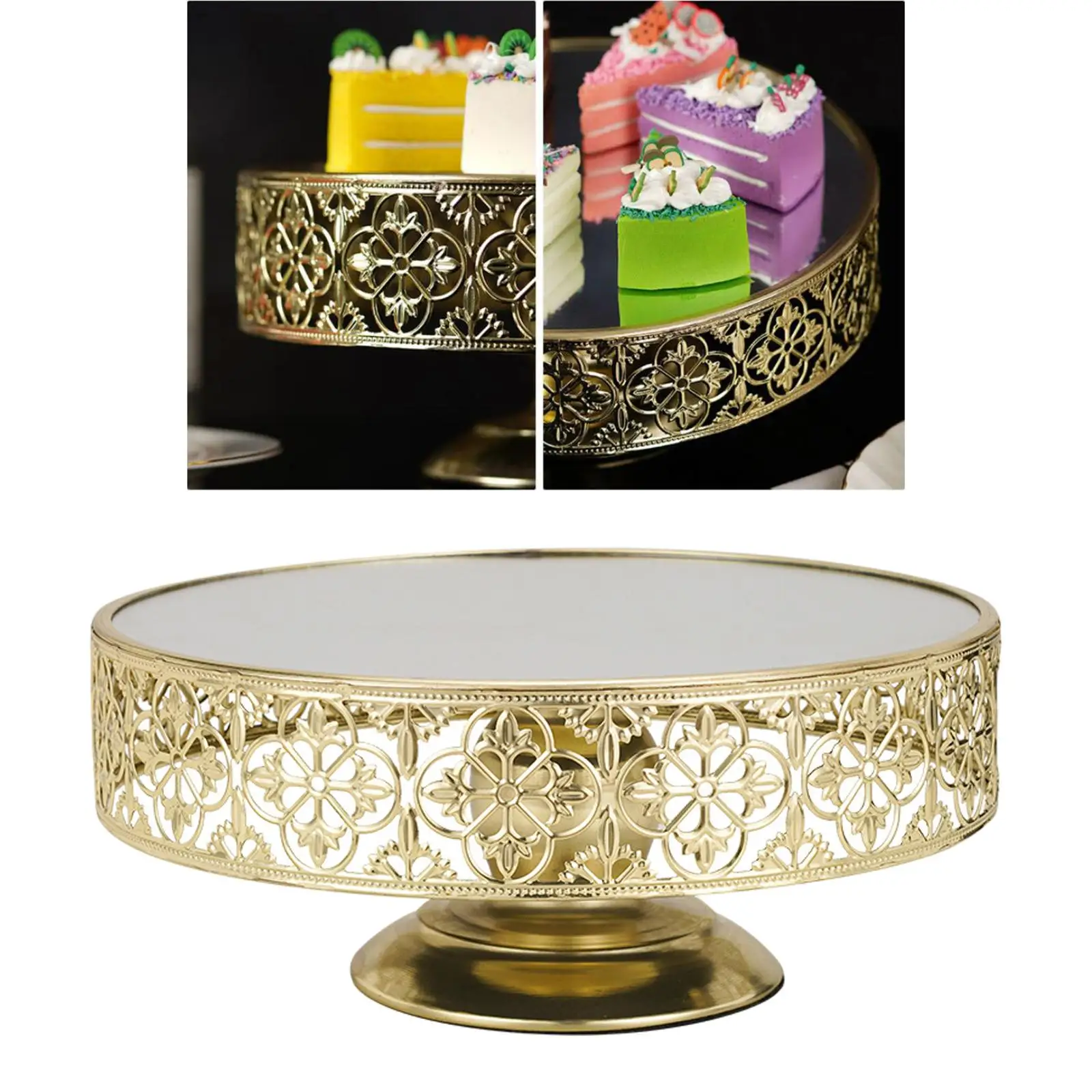 Iron Cake Display Stand Cupcake Tray Plate for Table Centerpieces Wedding