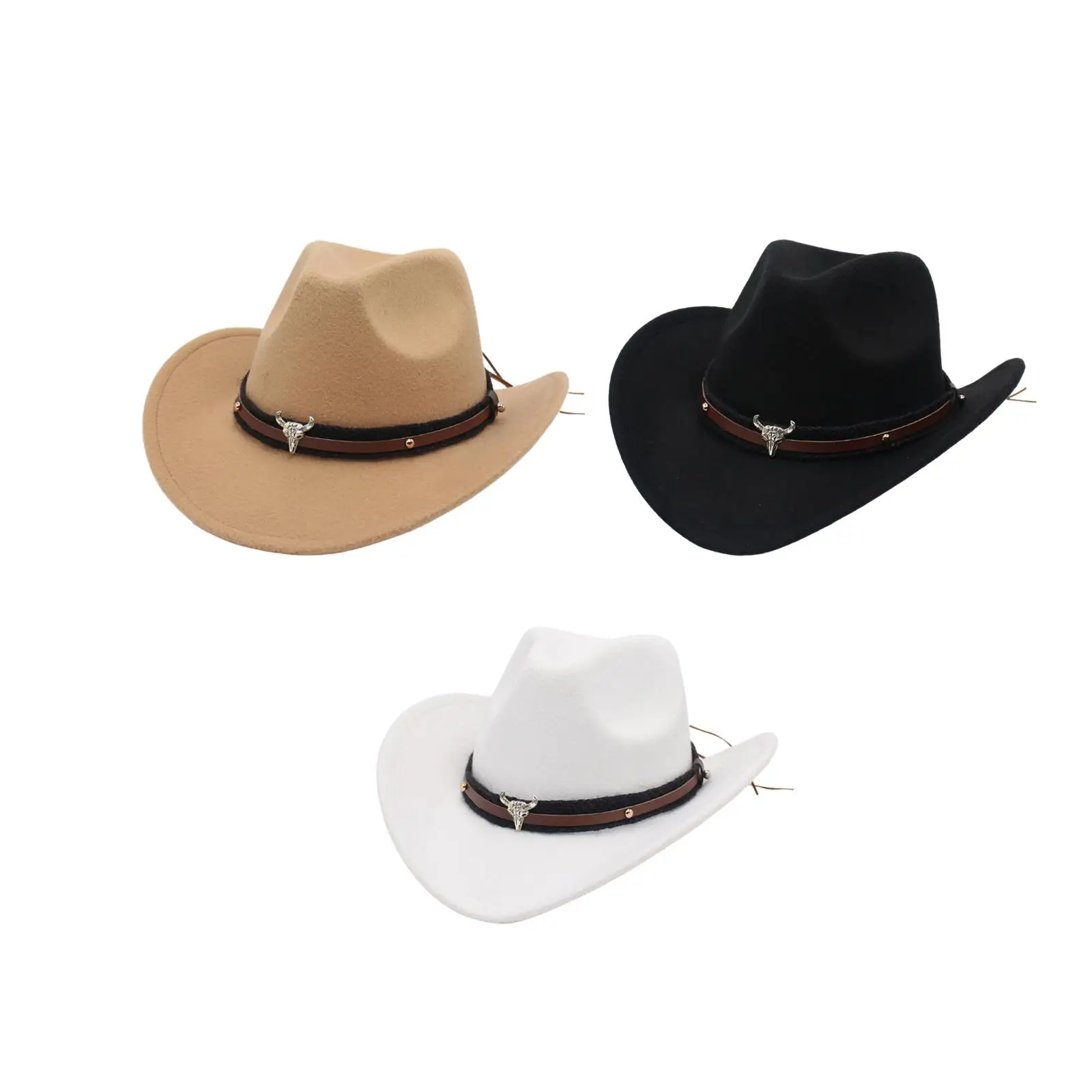Western Cowboy Hat Casual Summer Sun Protection Hat for Unisex Fishing Rodeo