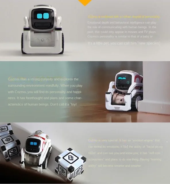 Christmas Gifts Emo Electric Toy Robot Anki Vector Robot AI Intelligent  Voice Chat Electronic Pet - AliExpress