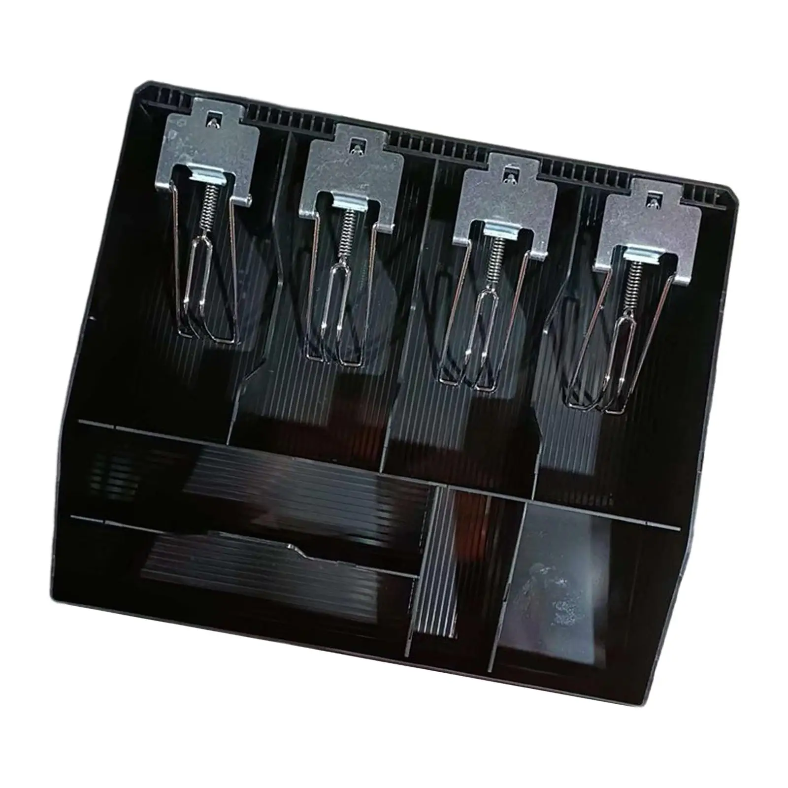 8 Grids Cabinet Cash Drawer Portable with Metal Clip Register Insert Money Storage Tray Replacement Large for Cafe Shop