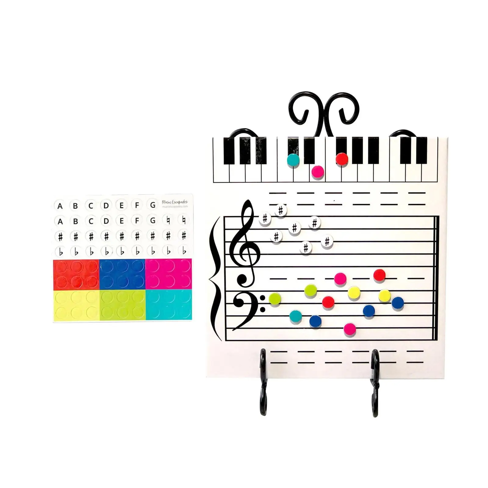 Music Symbol Writing Whiteboard Flexible Portable Multipurpose Note Reading Borad for Party Favors Indoor Birthday Gift Outdoor