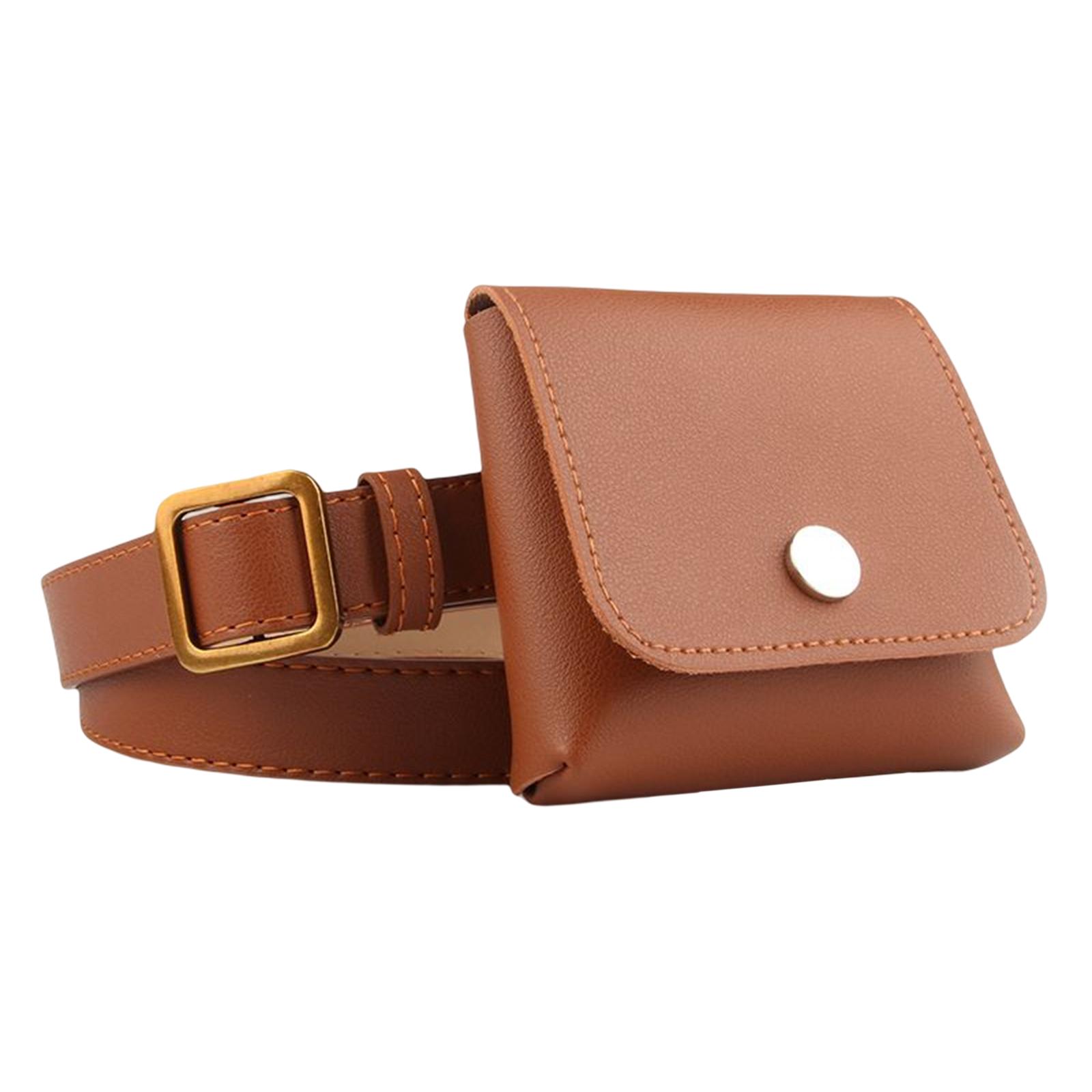 Fashion Women Belt Bag PU Leather Pouch Flap Mobile Phone Key Bag