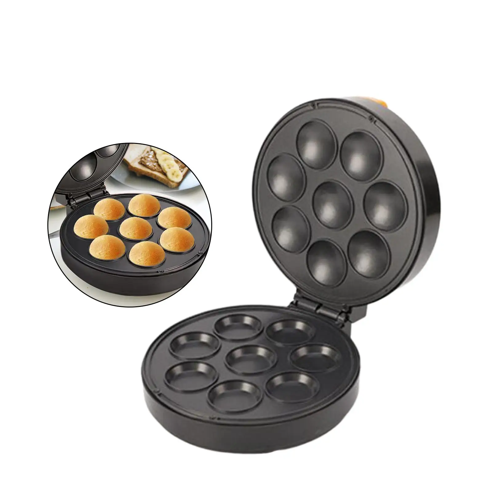 Waffle Machine Nonstick Portable Donut Maker Machine for Donut Chocolate Chip Fried Eggs