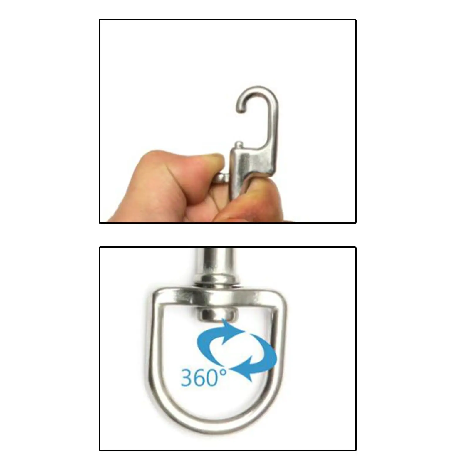 Dive Bolt Snap Hook Single Ended Hook Buckle Stainless Steel Swivel Snap Hook Clip for Scuba Diving Part Tool Accessories