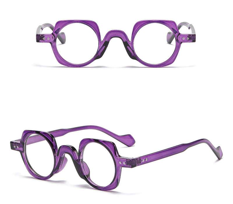 JNPCXI New Arrival Retro Round Punk Glasses for Men Clear Lens Fashion Glasses Frame Women Vintage Hexagon Decoration Male