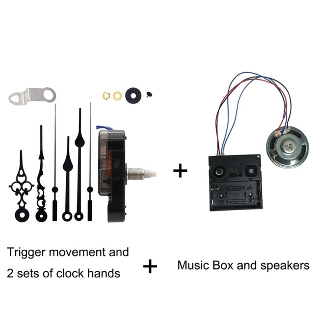 Movimento dell'orologio a pendolo fai da te con carillon musicale