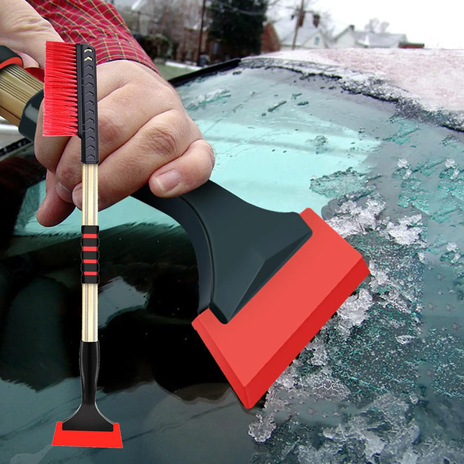 Snow Removal Brush Tool Telescopic Handle Universal for Automotive SUV