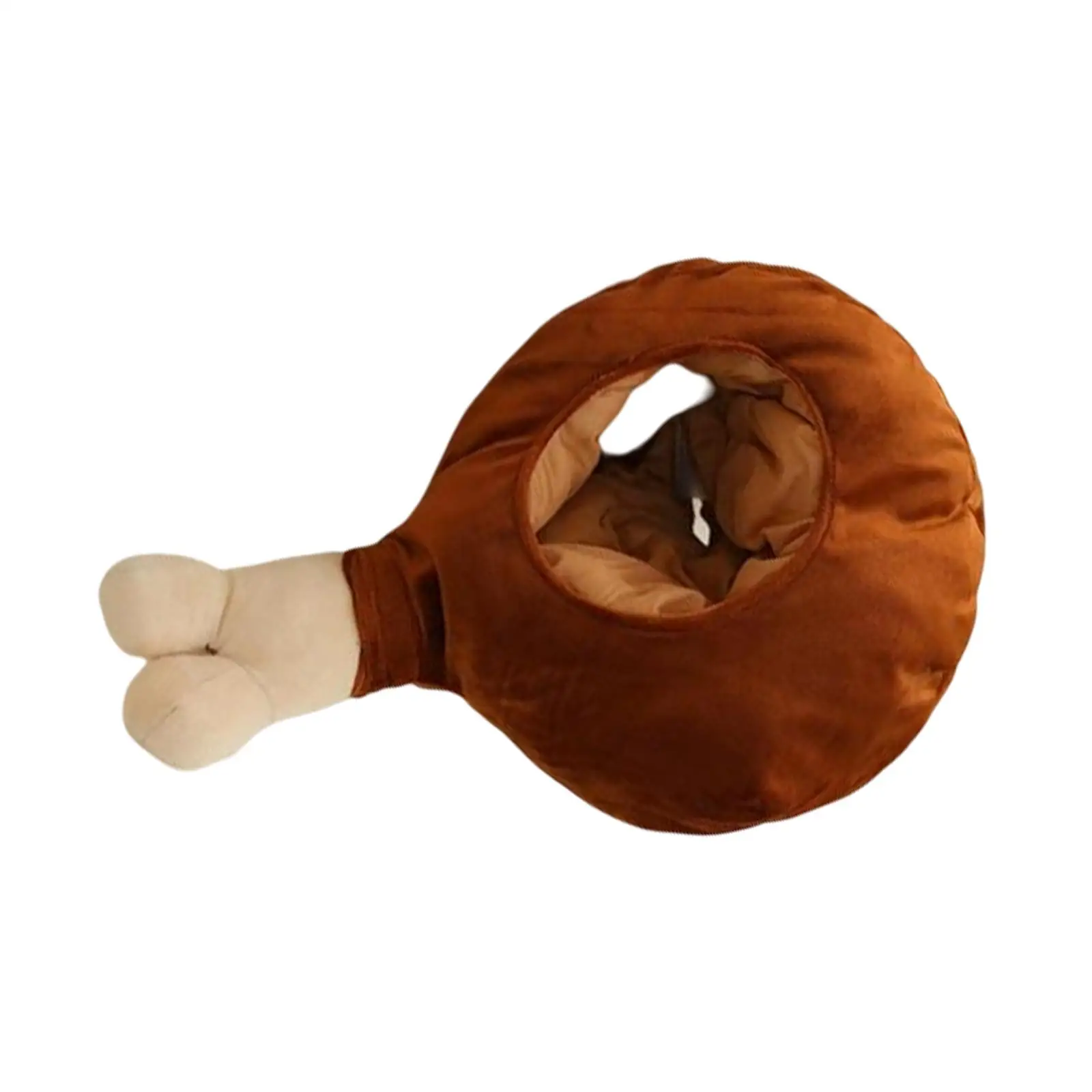 Chicken Drumstick Hat Headdress Costume Accessory Hats Stuffed Toy Headgear
