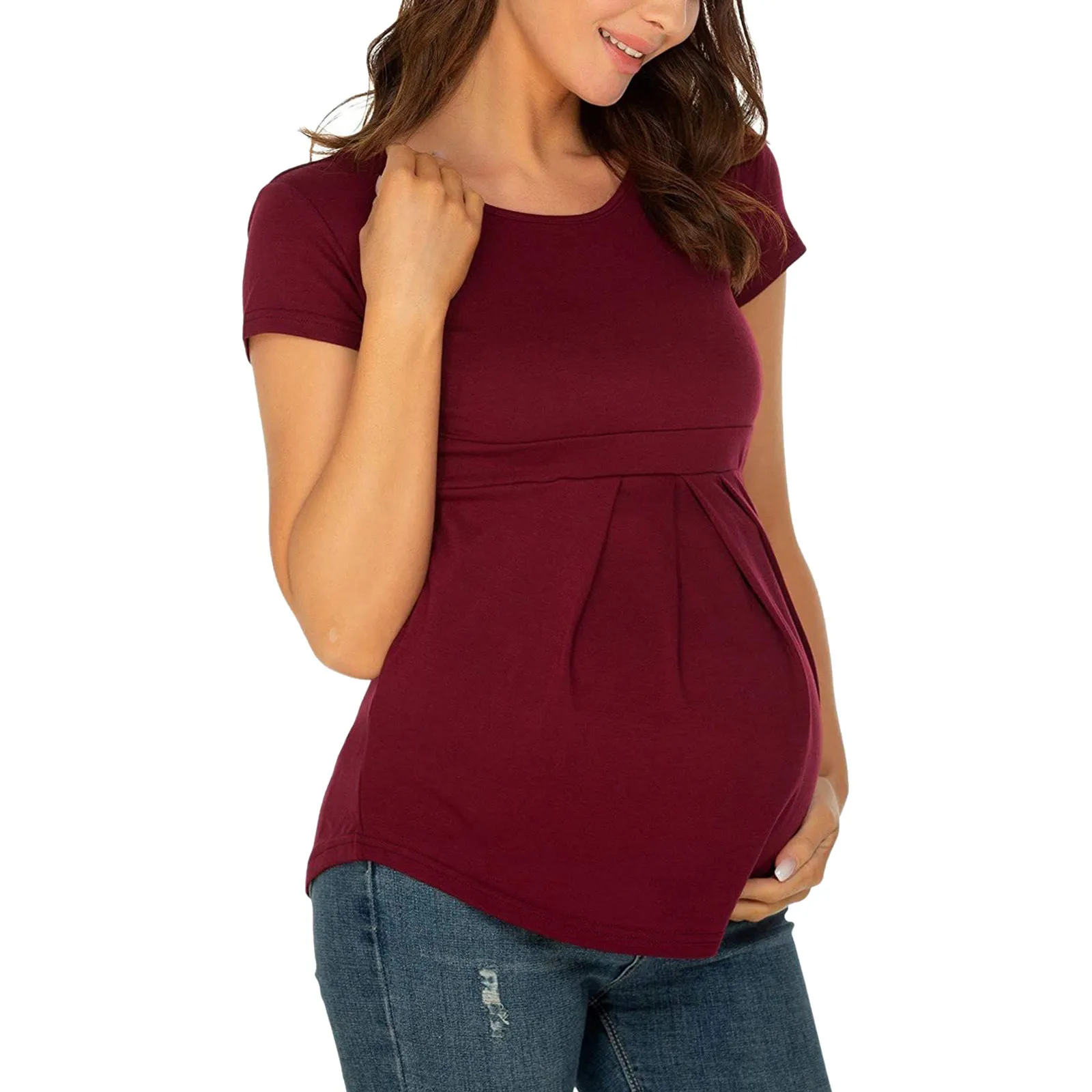 Cinery Womens Long Sleeve Nursing Tops Floral Pregnancy Shirts 