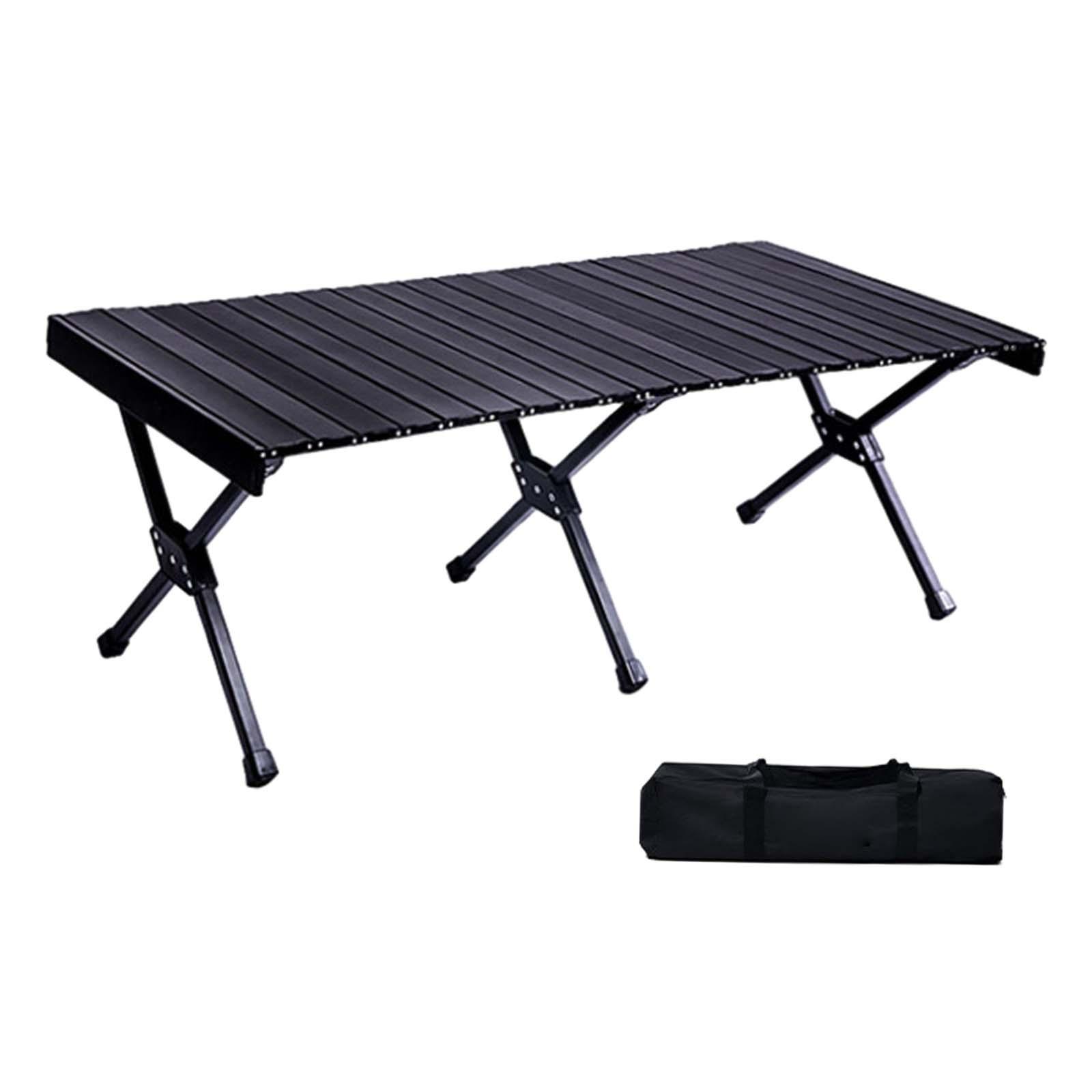 Camping Folding Table Aluminum Table Top with Storage Carrying Bags Picnic Table for Fishing Beach Backyard Cooking Backpacking