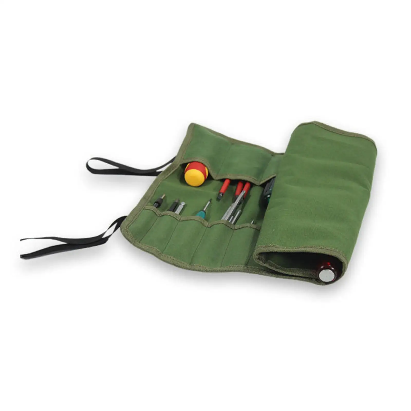 Roll up Tool Bag Organizer Canvas Tool Bag for Household Electrical Tool