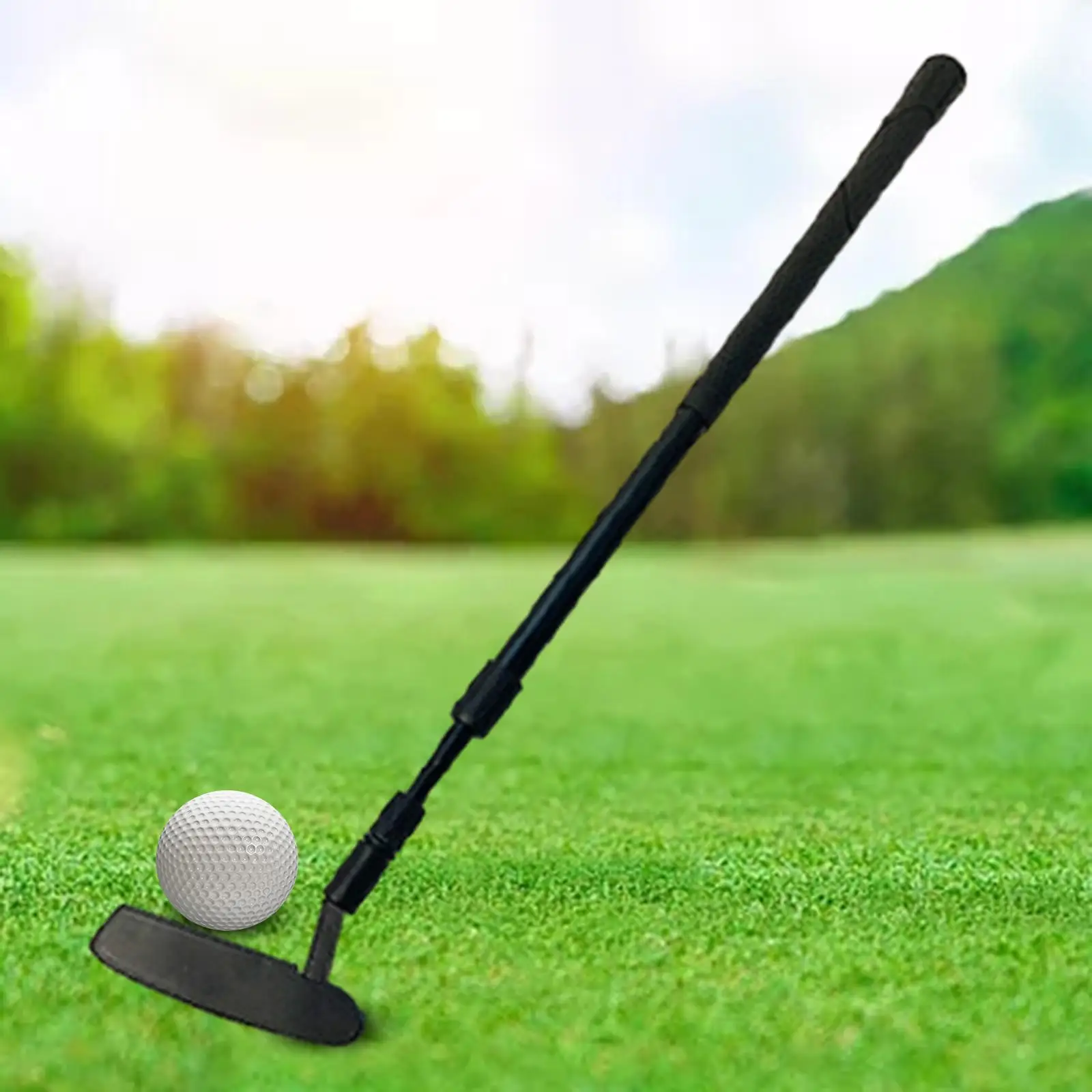 Golf Chipper Club Right or Left Hand Anti Slip Grip Adjustable Golf Wedge Retractable Shaft for Women Men Golf Accessory