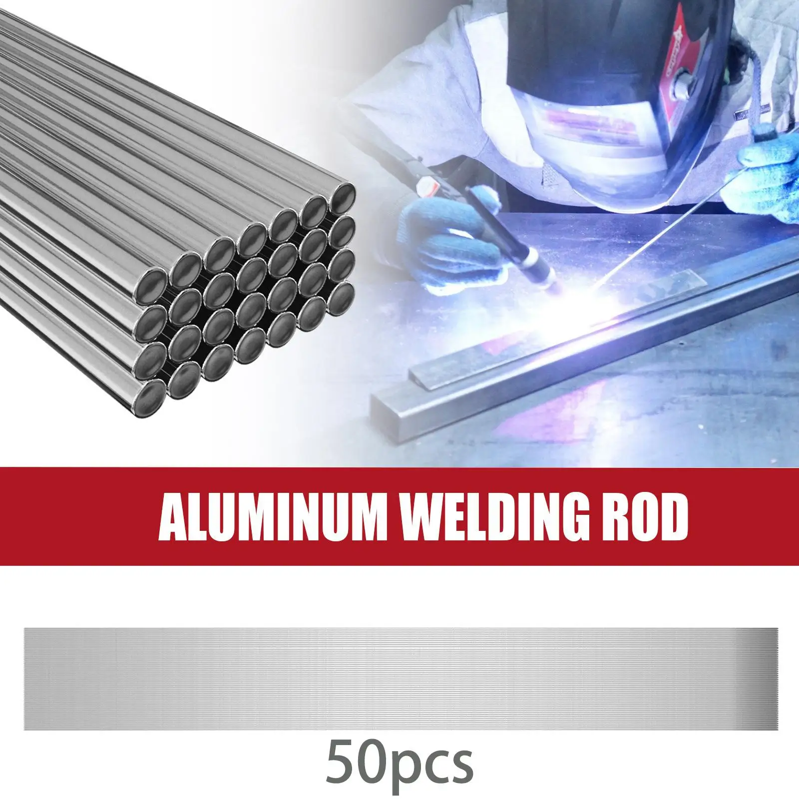 50 Pieces 1.6/2mm Aluminum Welding Rods Welding Brazing Rod Low Temperature