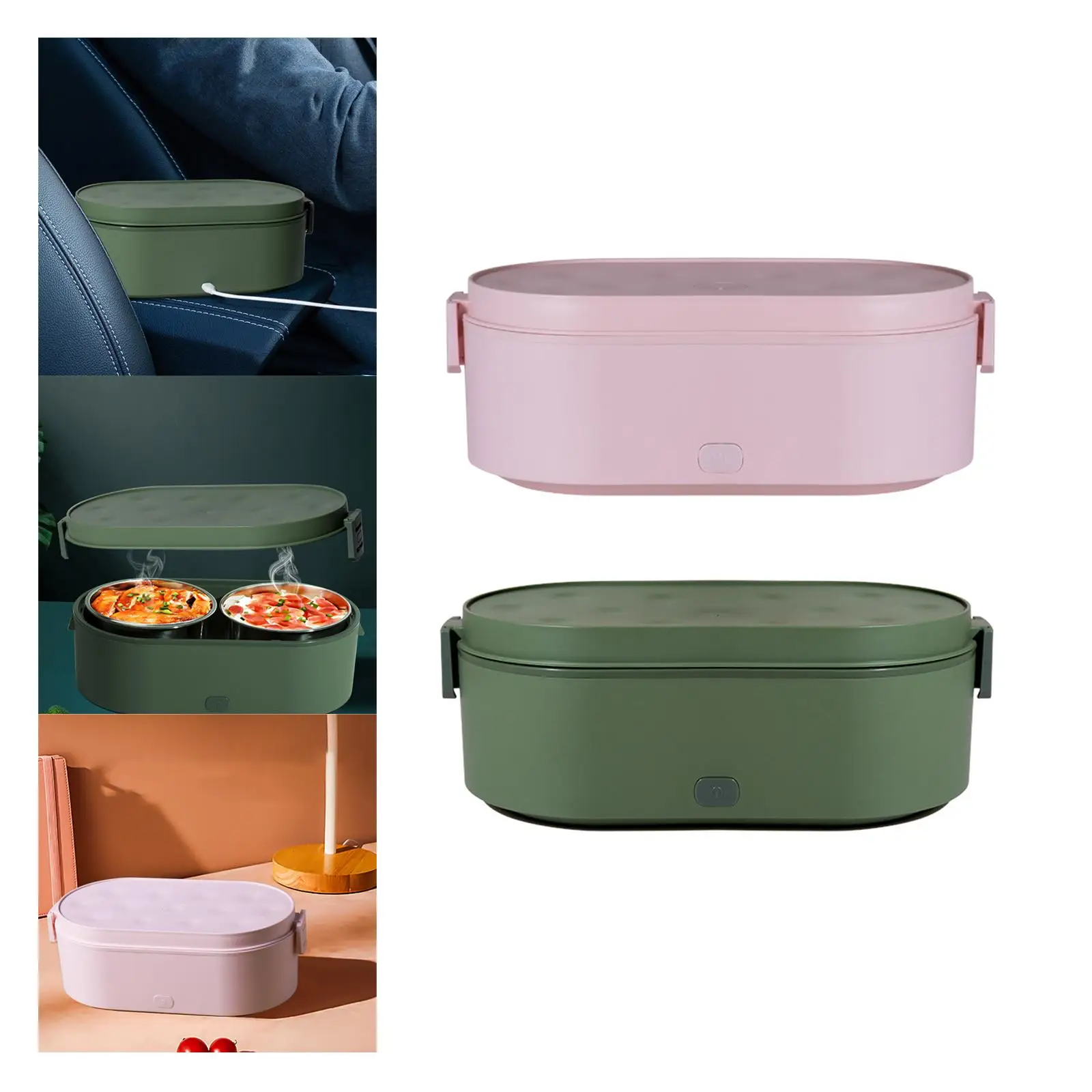 USB Heating Food Warmer Multifunction Removable Portable Lunch Box Electric Heated Lunch Boxes for Office Truck Picnic Car