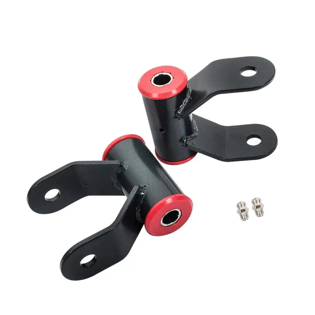 2x 2 inch Drop Shackle Kit Lowering Shackles Leveling Set Fits for RAM 1500 2WD 02-08 Durable Premium High Performance