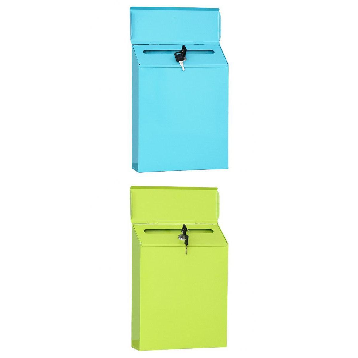 2Pcs  Mailbox Drop Box Secured Payments Postbox Case room and home