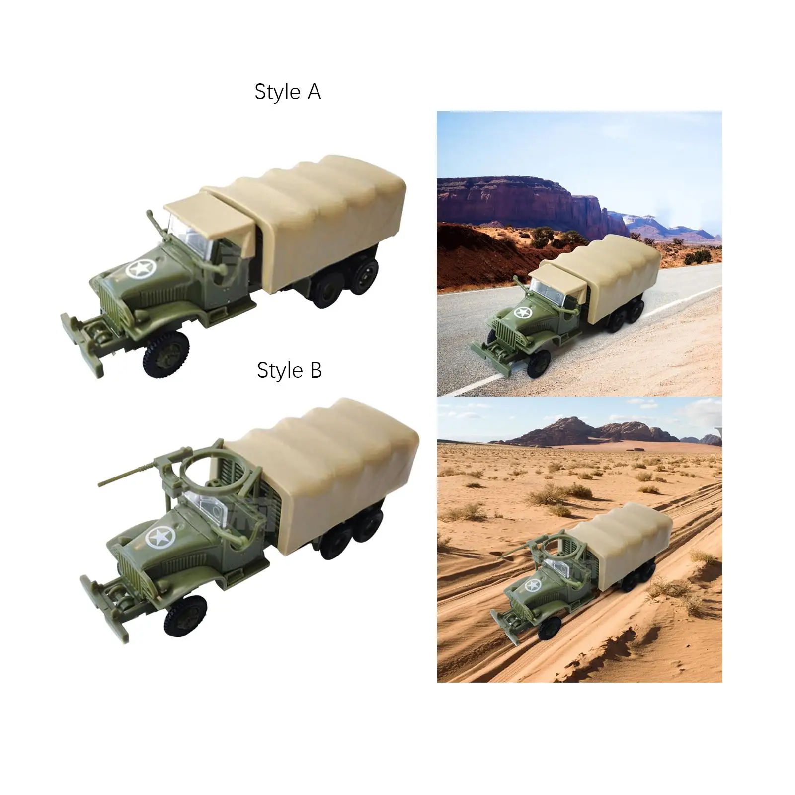 Simulation 1/72 Truck Model Kits Building Model Kits Collections Home Decoration DIY Assemble Car for Display Educational Kids