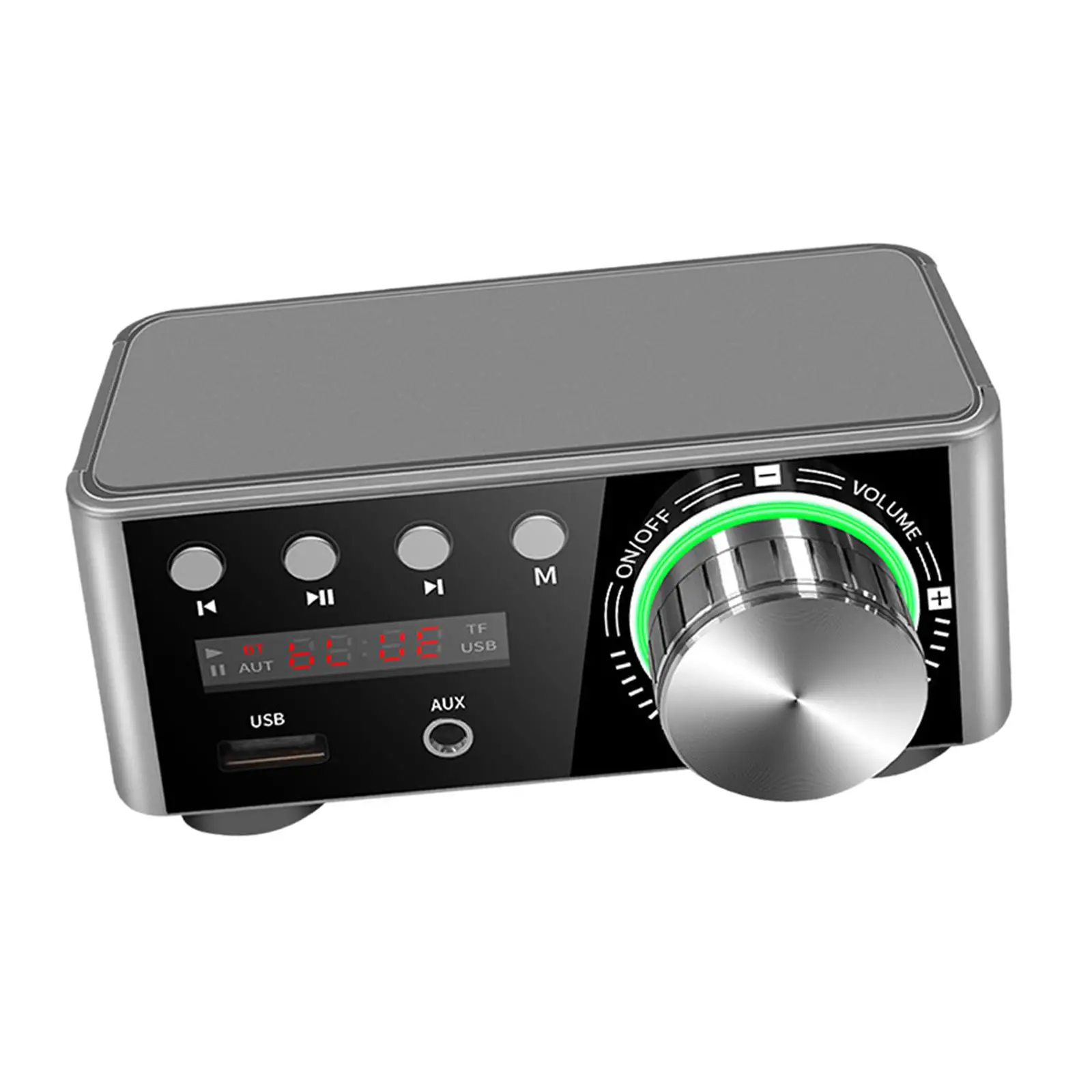 Stereo Power Amplifier with Power Adapter Digital Audio Amp 5.0 Audio Stereo for Computers Audio System Home Use Mobile Phones