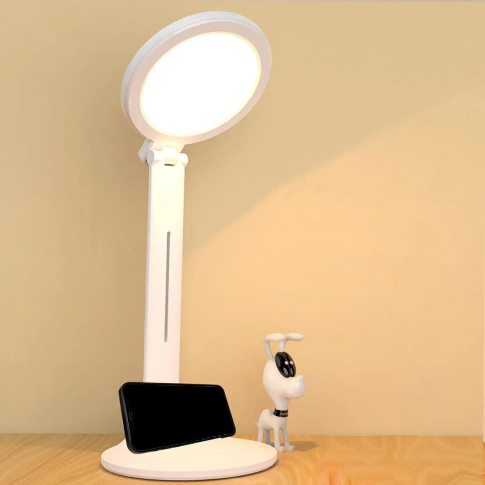 LED Desk Lamp Eye Protection USB Children`s Dormitory Bedroom Bedside Reading Night Light